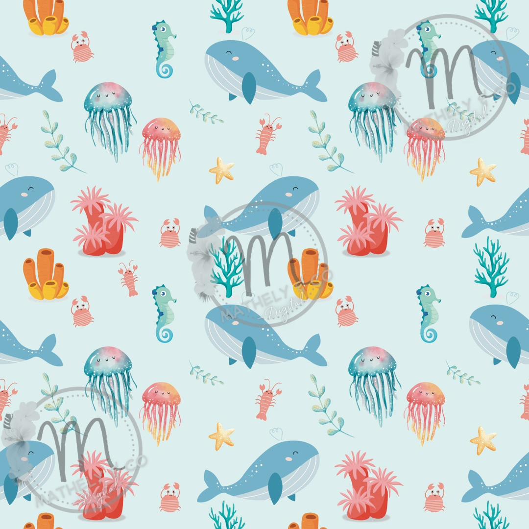 Sea you soon 1~ Seamless pattern