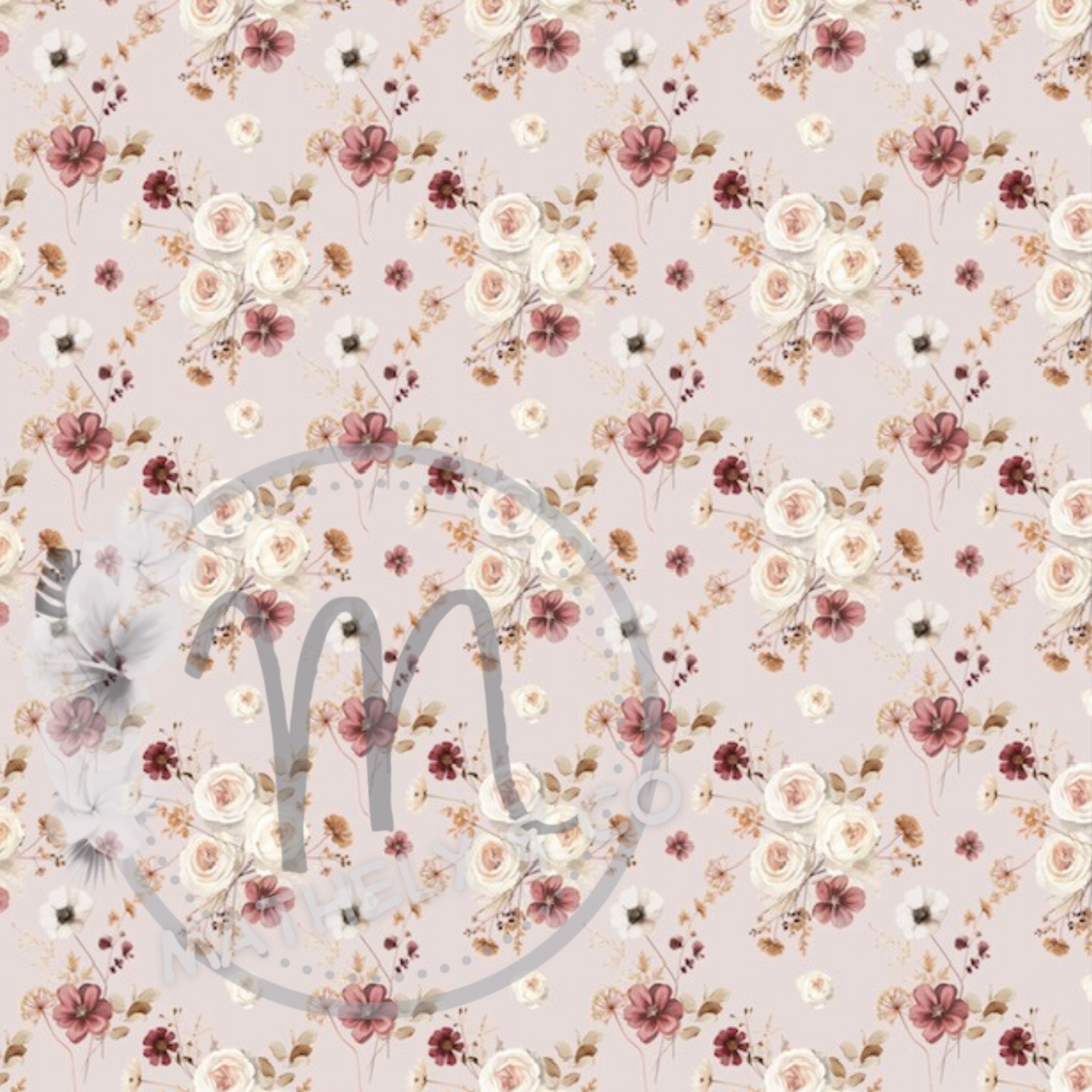Couverture en Minky « FALLing in love/ lisse rosewater"