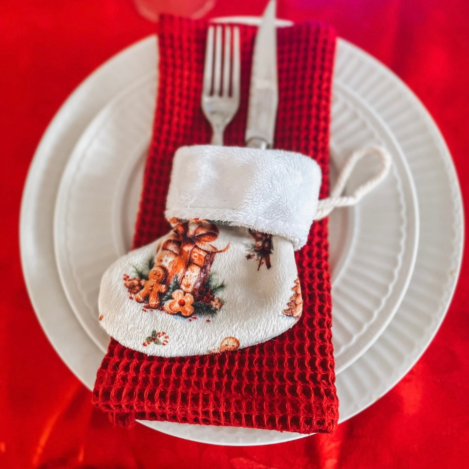 Serviette de table coton gaufré ~ Paquet 2