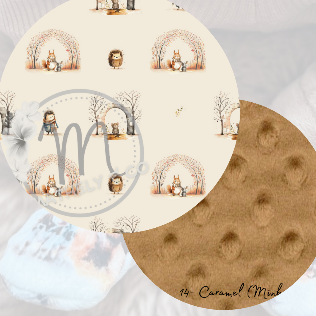 Mini doudou «Hamsterdam/ bulle caramel »