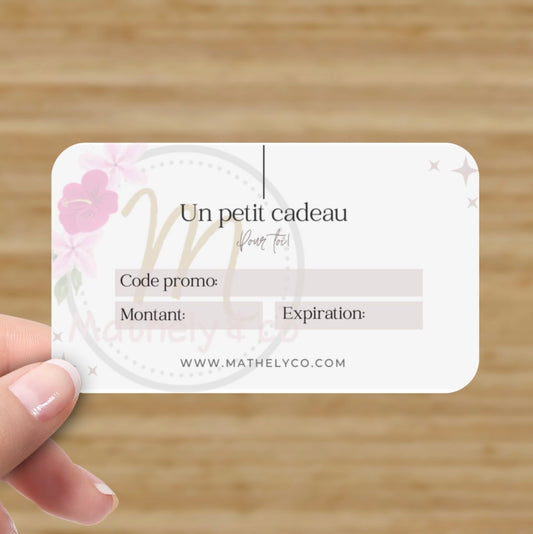 Carte-Cadeau Mathely & co (Numérique)