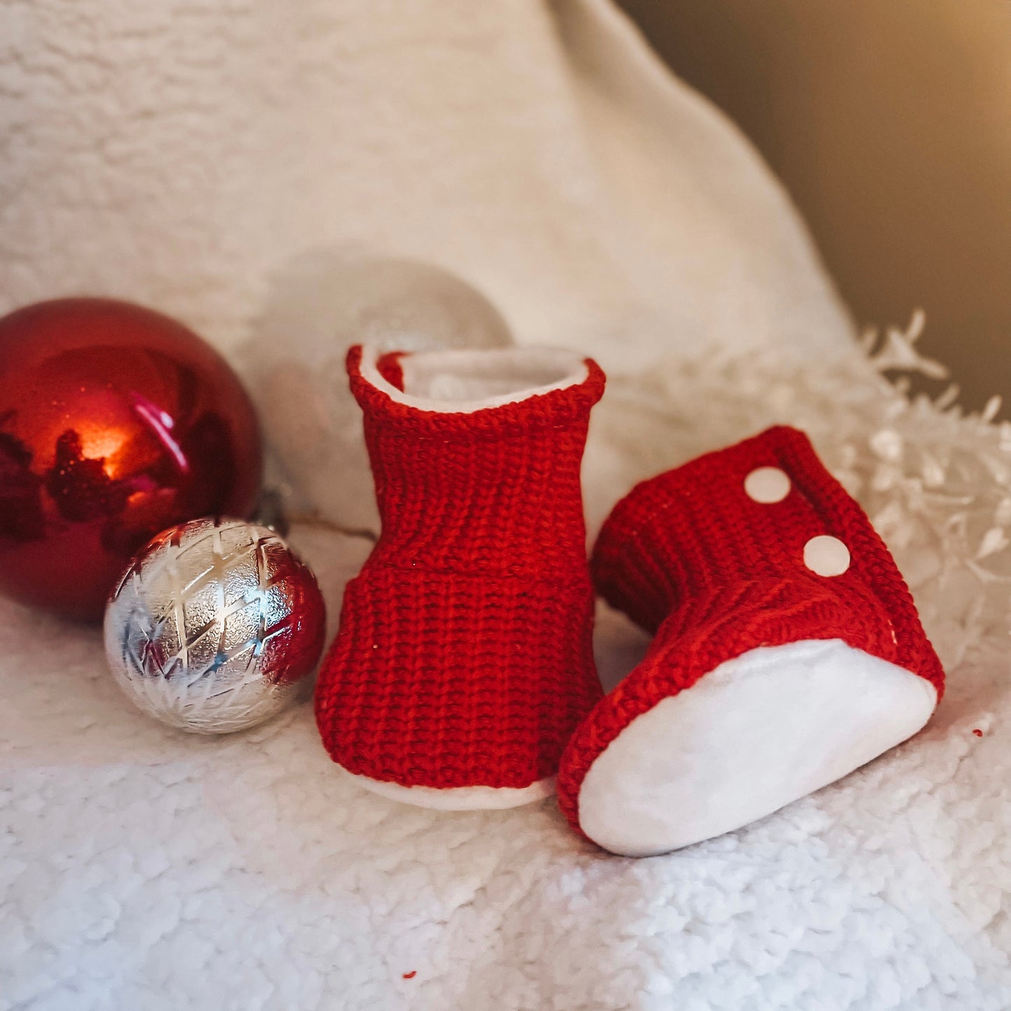 Pantoufles douces et chaudes "Tricot bell all the way" 3-5 jrs ouv.