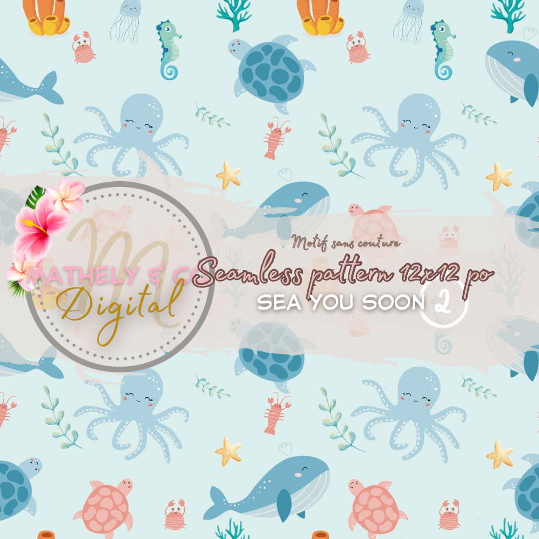 Sea you soon 2 ~ Seamless pattern