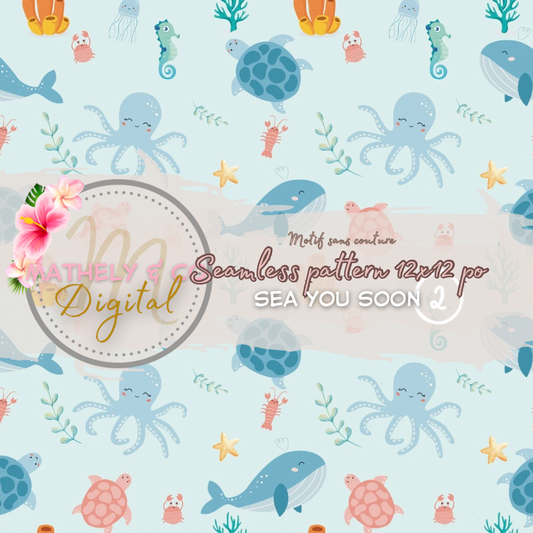 Sea you soon 2 ~ Seamless pattern