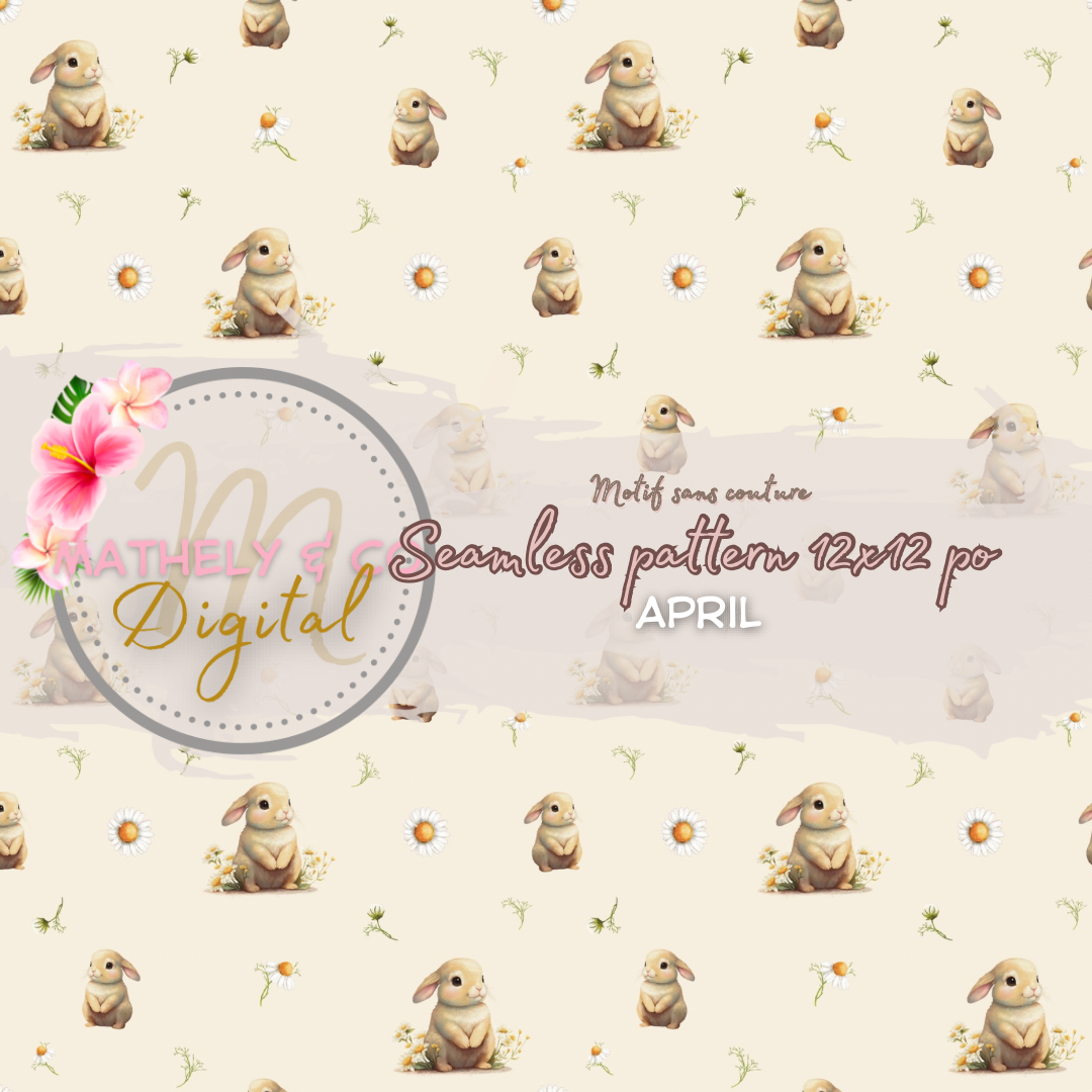April ~ Seamless pattern