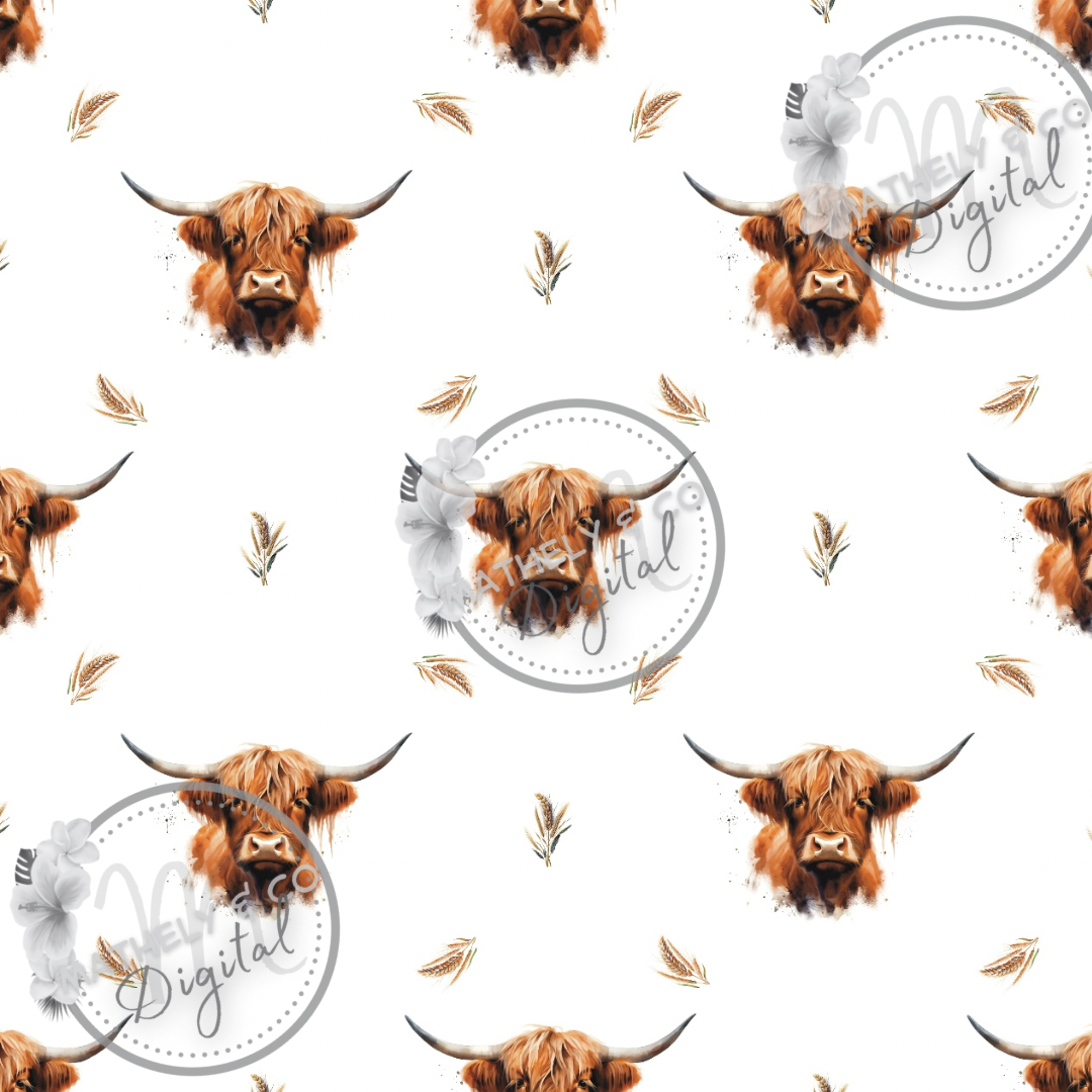 Bull Pal ~ Seamless pattern