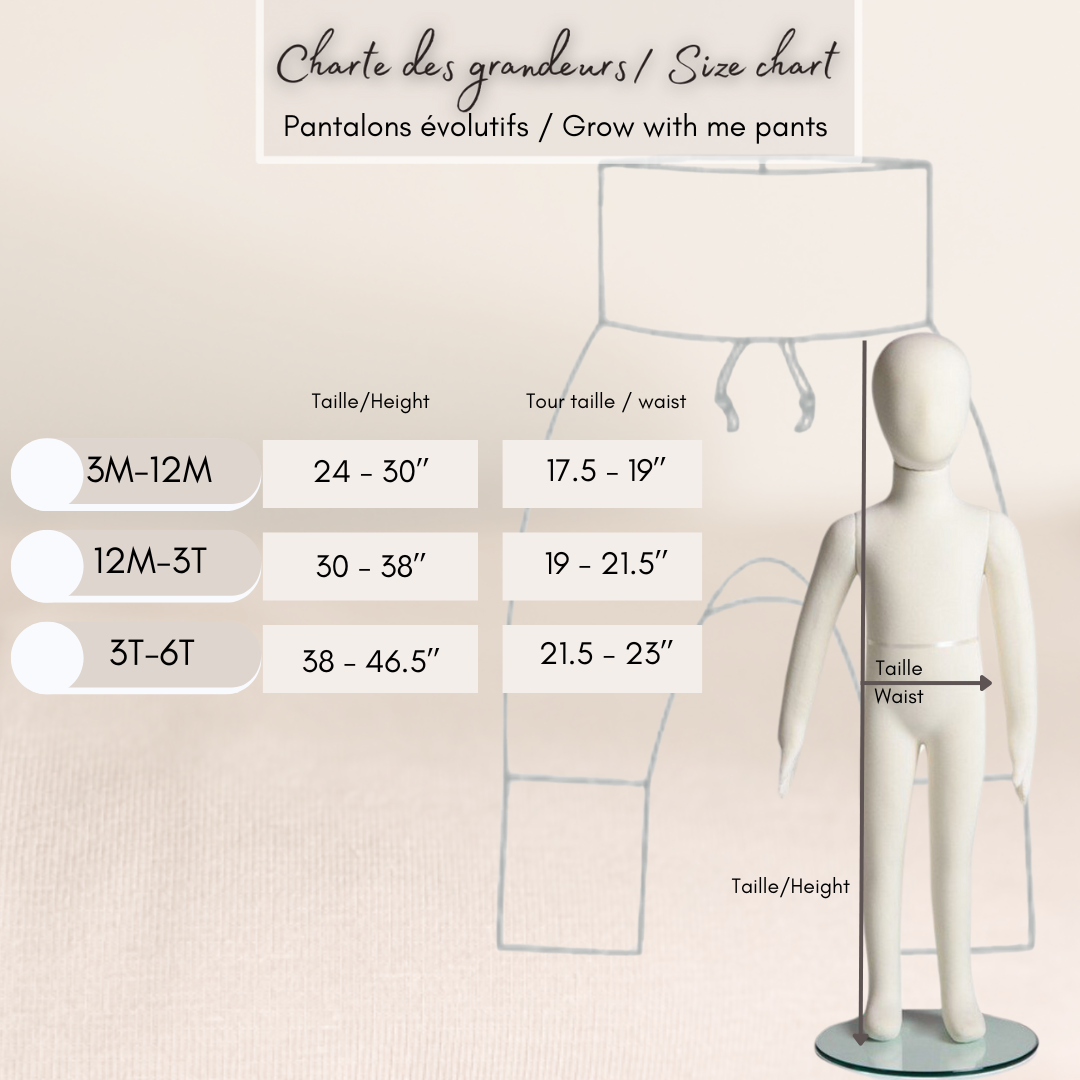 Pantalons évolutifs "les amis de la forêt"