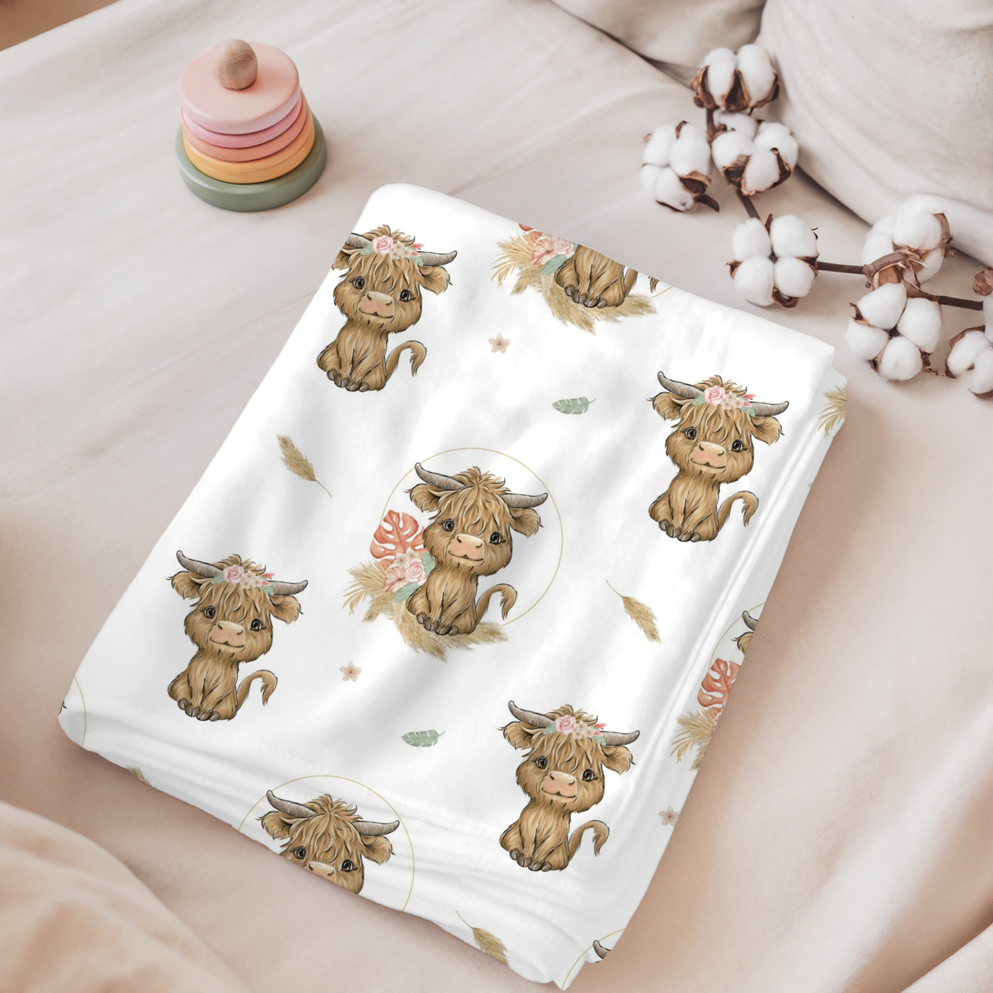Mini doudou "Sally/lisse rosewater"