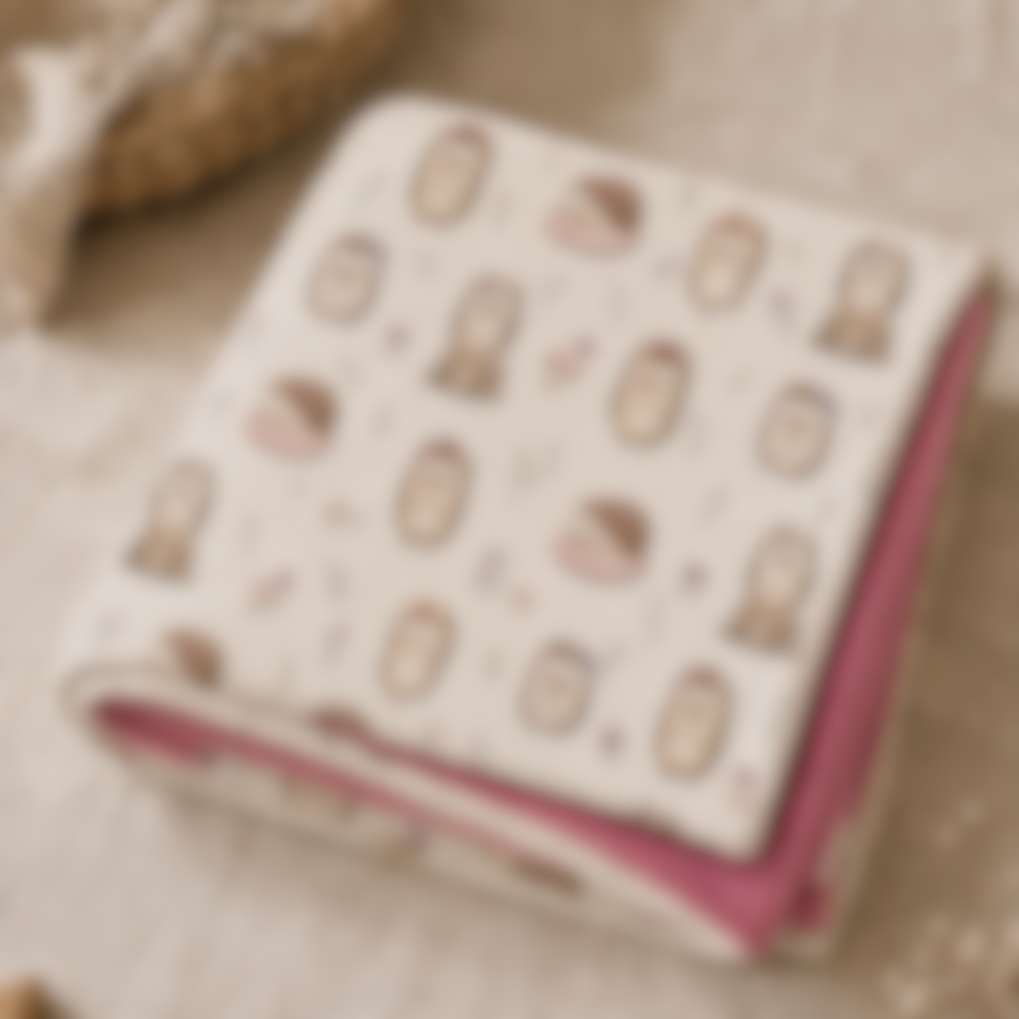 Bientôt en ligne 🌺 Couverture en Minky « Lady Porcupine/ Minky lisse framboise »