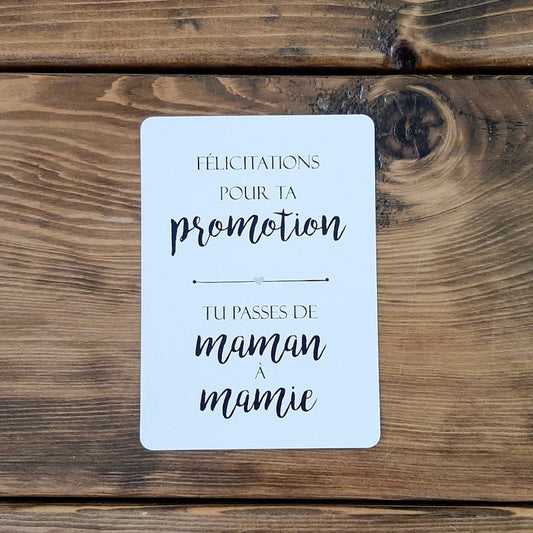 Carte annonce « mamie » Petits Moments Qc