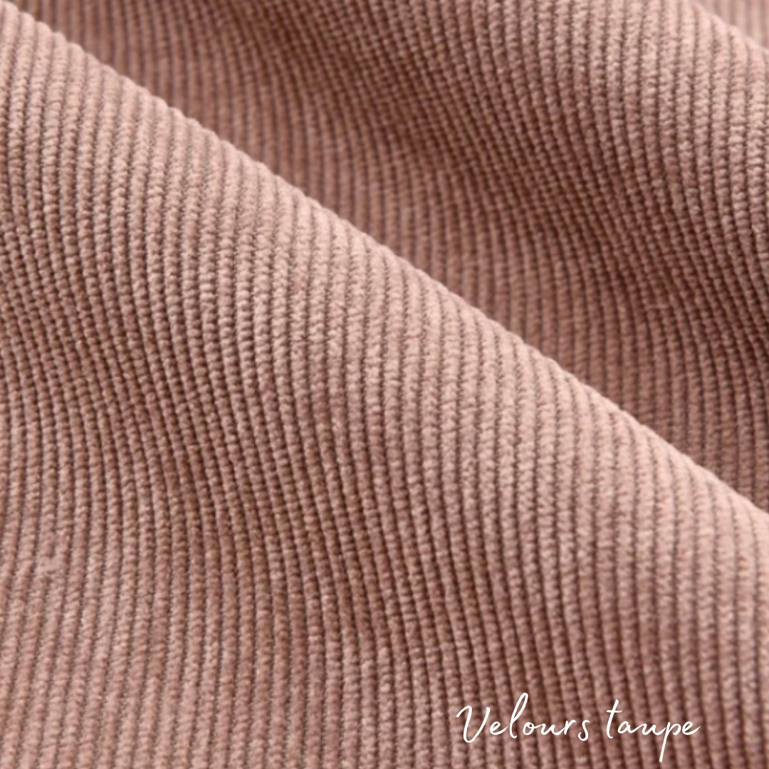 Minky blanket "Vintage embroidery/taupe velvet"