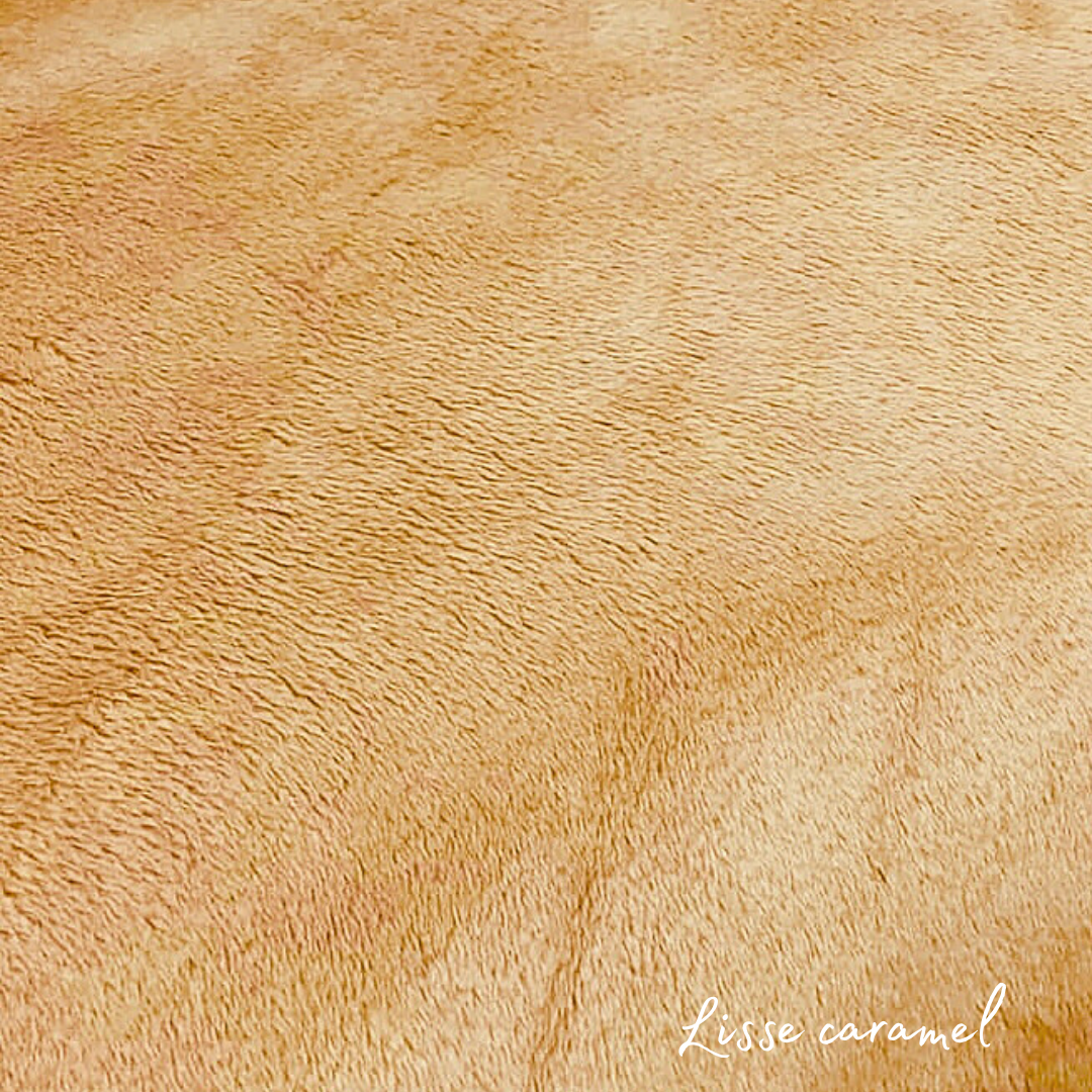Pantoufles douces et chaudes "Champs de ble/lisse caramel"