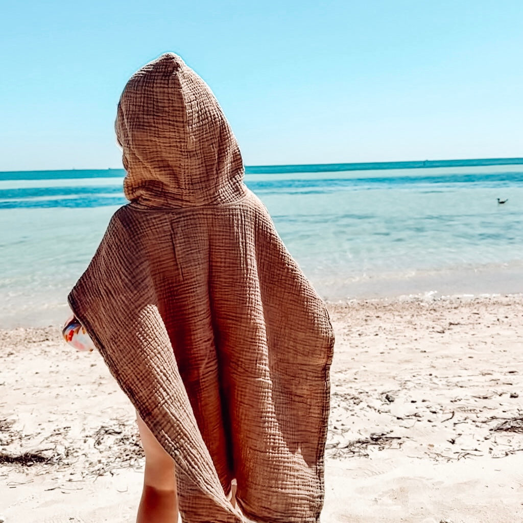 Beach ponchos [Taupe] ~ 7 working days