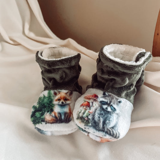Pantoufles douces et chaudes "Mon ami raton/bulles Hunter" Sur commande