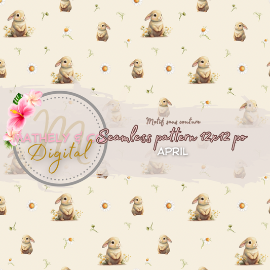 April ~ Seamless pattern