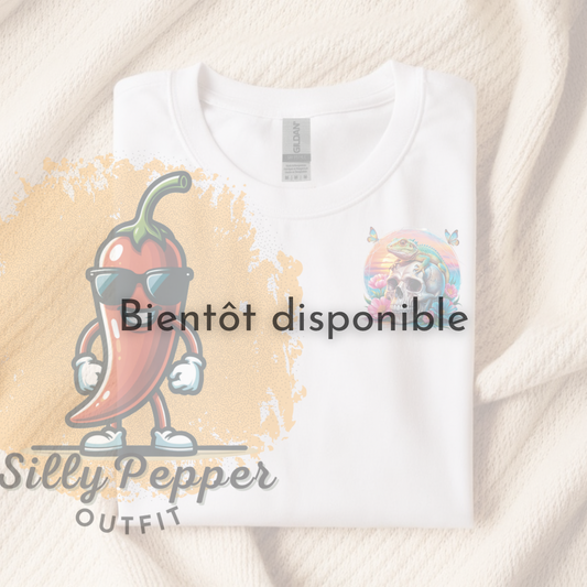 T-shirt adultes "Crane & lezard"