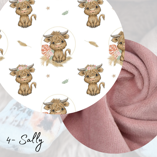 Pantoufles douces et chaudes "Sally/ lisse rosewater"