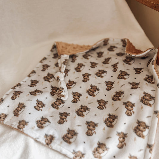 Mini doudou «Hector/ bulles caramel »
