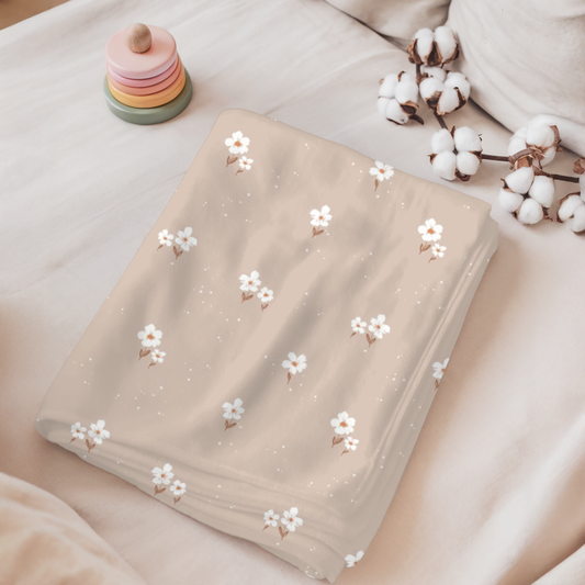 Mini doudou "Flora/bulles crème’’