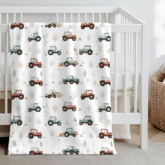 *À venir bientôt* Couverture minky « Aux moissons!/ bulles sable »