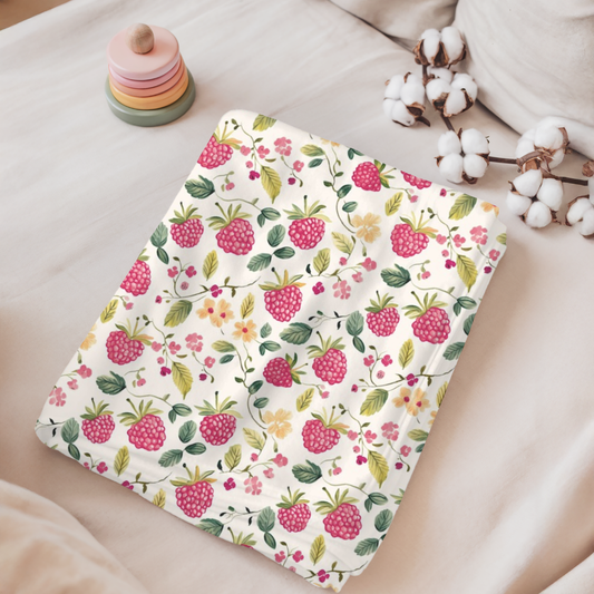 *À venir bientôt * Mini doudou « Champs de fraises/bulles rosewater »