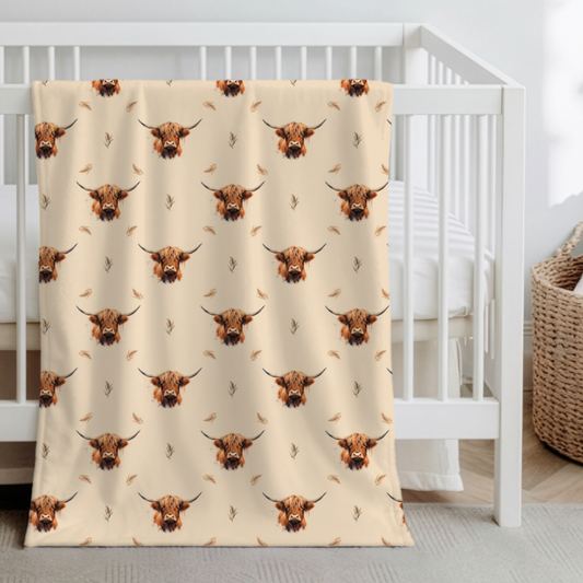 *À venir bientôt* Couverture en Minky « Austin/ bulles caramel »