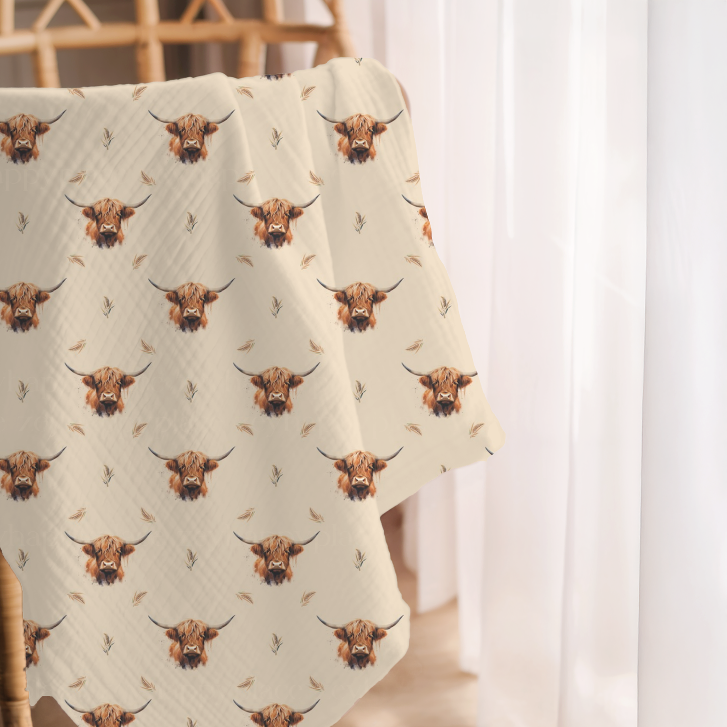 *Bientôt en ligne*Mousseline en Bamboo « Austin »