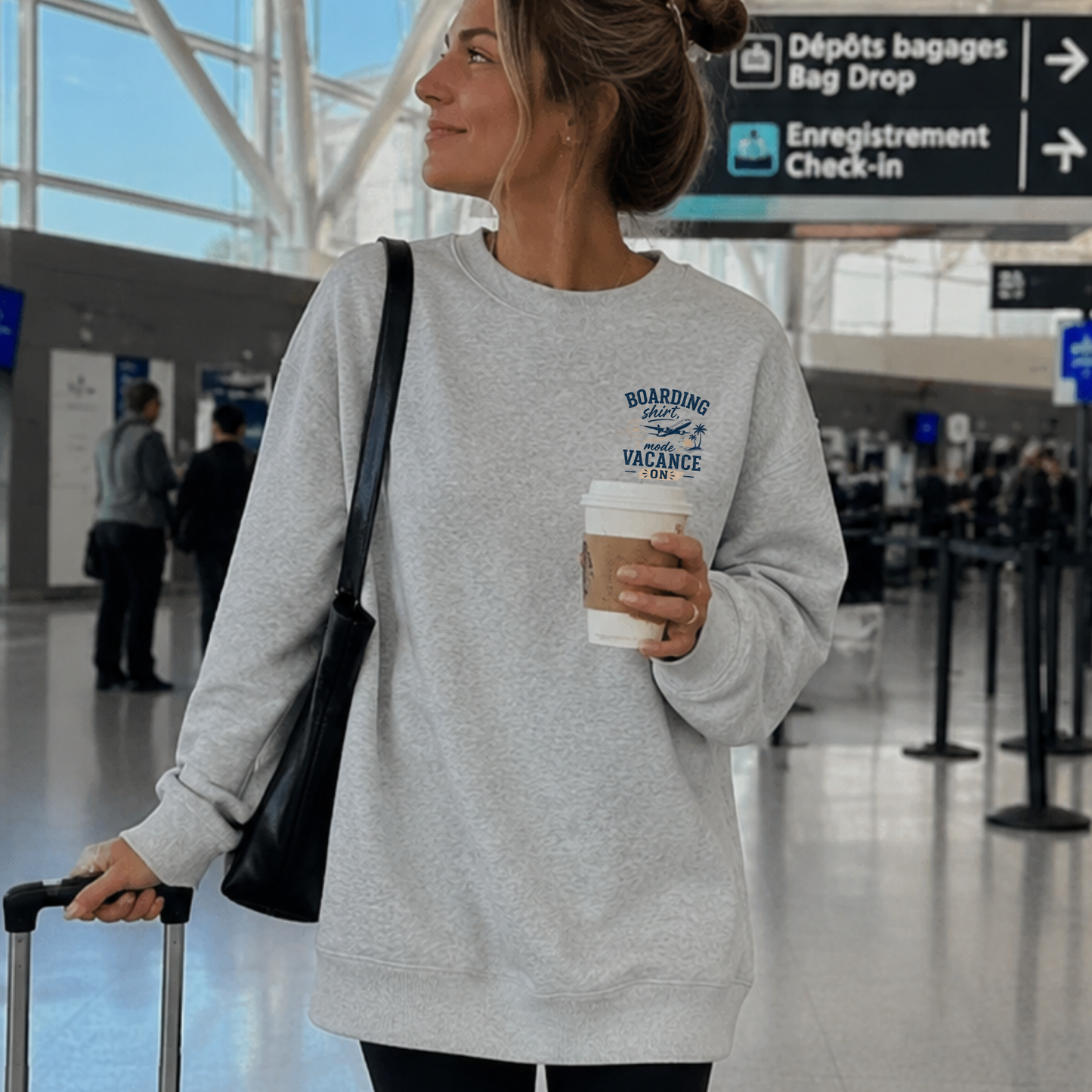 Crewneck femme « Boarding shirt »