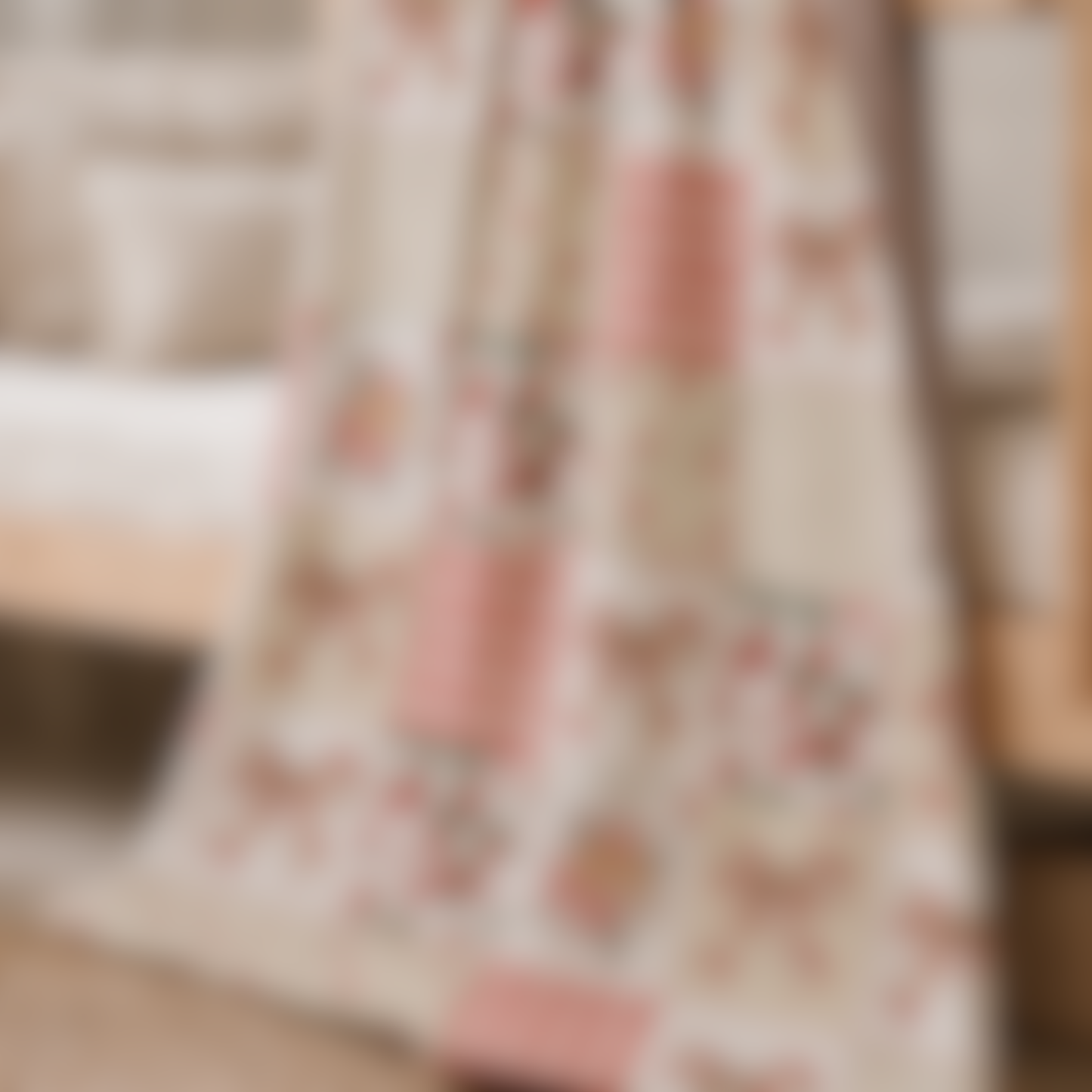 Bientôt en ligne 🌺 Couverture en Minky « Fraises vintage/ minky lisse monk »