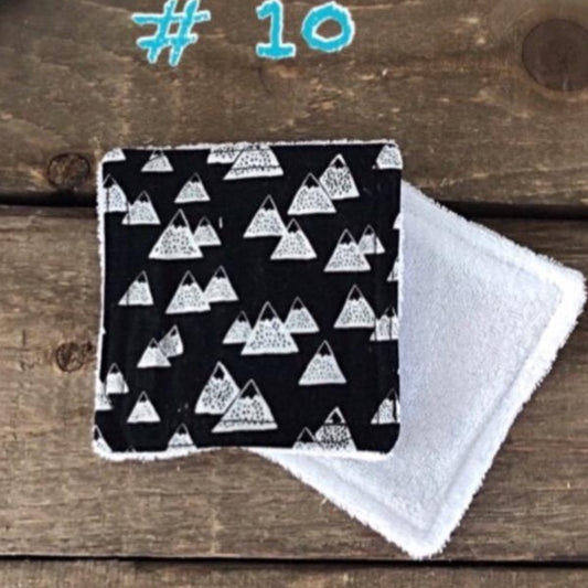 Tampons démaquillants « Montagnes blanches »