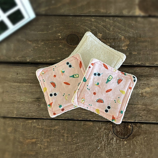 Tampons démaquillants « Vive l’été »