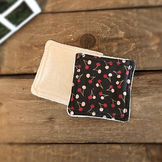 Tampons démaquillants « Cerises »