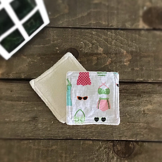 Tampons démaquillants « Bikinis retro»