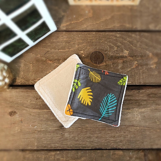 Tampons démaquillants « Feuilles tropicales »