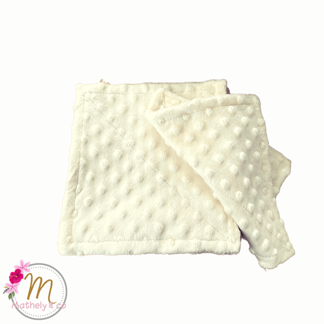 Minky Washcloths ~ Cream