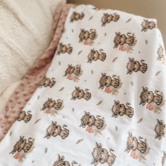 Mini doudou "Sally/bulles rosewater"