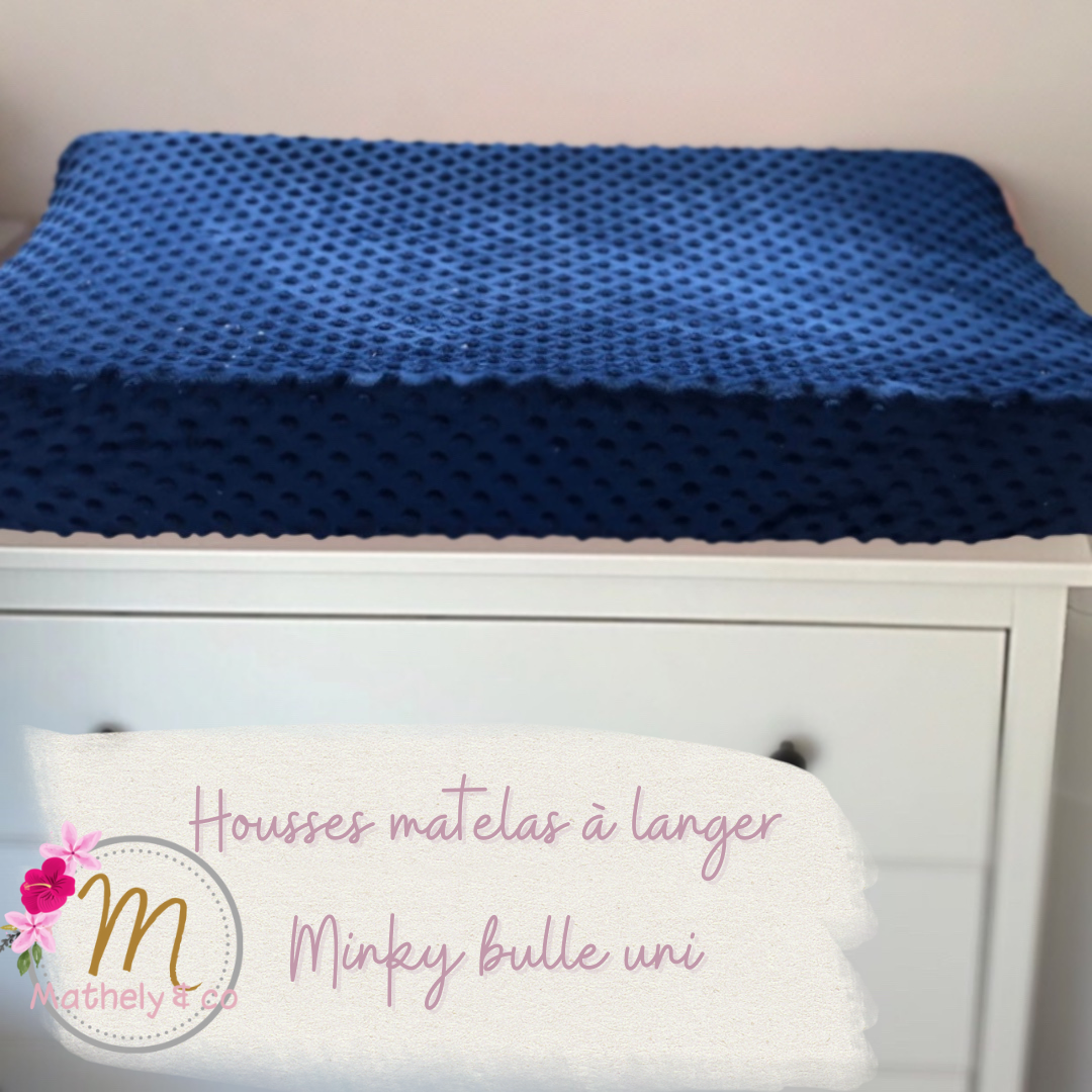Minky changing mat cover - Plain fabric